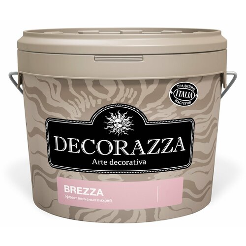 декоративная штукатурка с эффектом перламутровых песчаных вихрей decorazza lucetezza лючетецца 5л argento lc 001 DECORAZZA BREZZA декоративное покрытие с эффектом песчаных вихрей, BR 001 (1л)