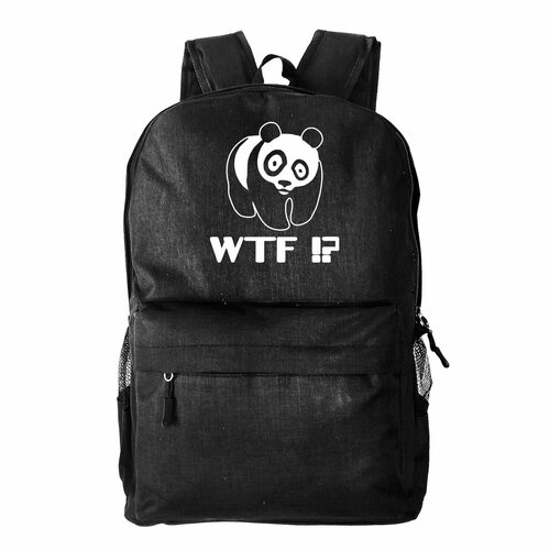 фото Рюкзак текстильный, молодежный "wtf? (панда)" rextex