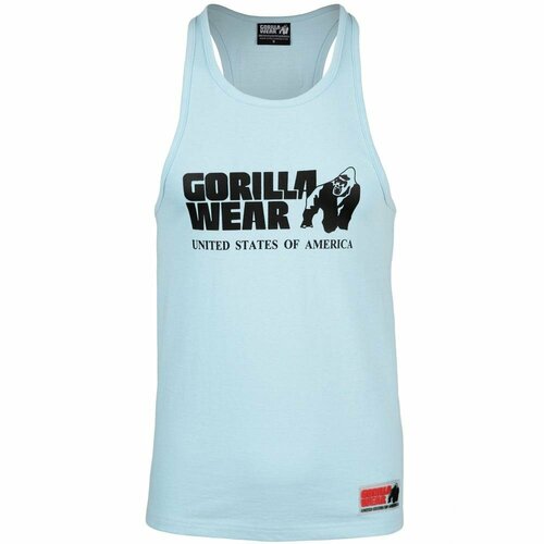 Майка Gorilla Wear, силуэт прямой, размер XL, голубой