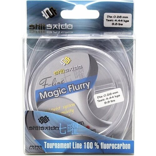 Леска флюорокарбон SHII SAIDO Magic Flurry, 30 м, d-0,156 мм, 1,68 кг, прозрачная