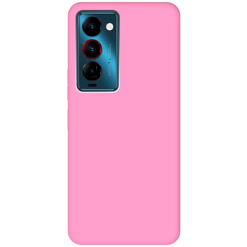 Матовый чехол на Tecno Camon 18 Premier / Техно Камон 18 Премьер Soft Touch розовый матовый чехол bts stickers для tecno camon 18 premier техно камон 18 премьер с 3d эффектом черный