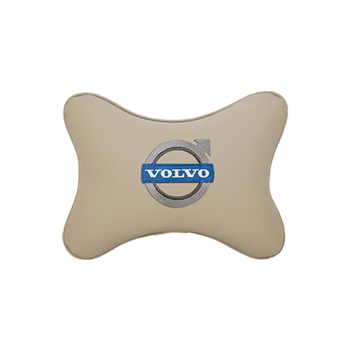 фото Подушка на подголовник экокожа beige volvo vital technologies