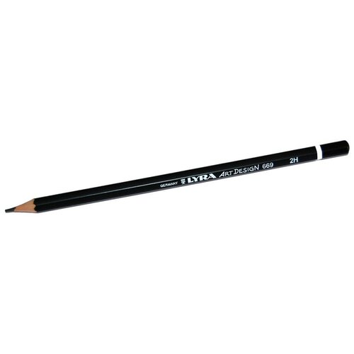 Lyra Карандаш чернографитный Art design 2H (L1110112) черный 1 шт. карандаши восковые мелки пастель воскресенская карандашная фабрика карандаши цветные царевны 36 цветов