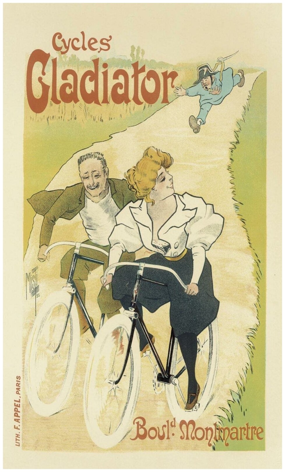 Рекламный плакат - Велосипеды Gladiator в раме