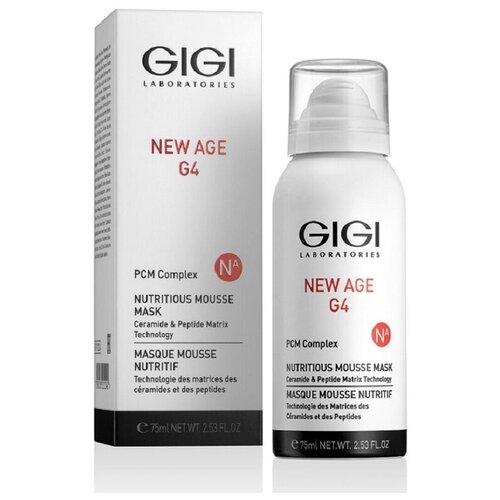 питательная маска мусс для лица new age g4 nutritious mousse mask 75мл GIGI New Age G4 Mousse Mask Маска мусс экспресс-увлажнение, 75мл