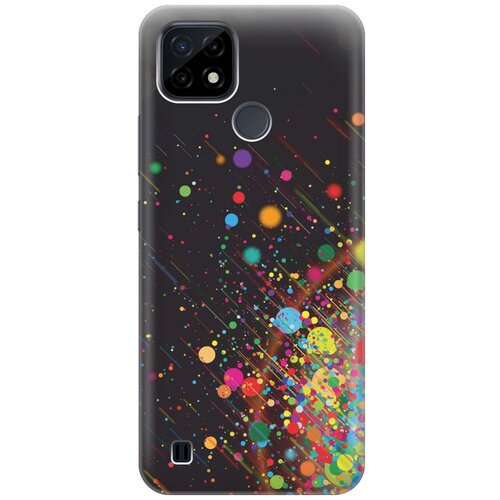 фото Cиликоновый чехол на realme c21 / рилми с21 с принтом "яркое настроение" gosso