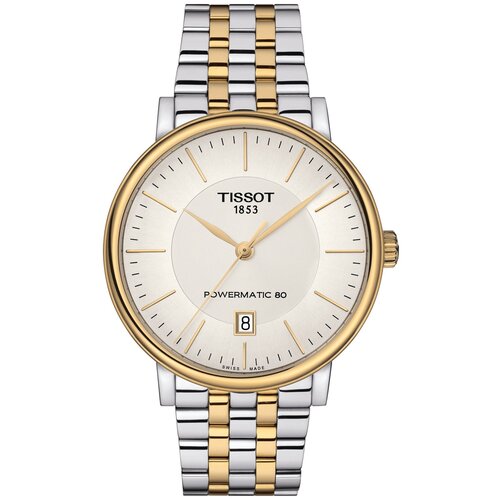 Наручные часы TISSOT T-Classic, белый, серебряный мужские наручные часы tissot gentleman powermatic 80 silicium t1274071603100