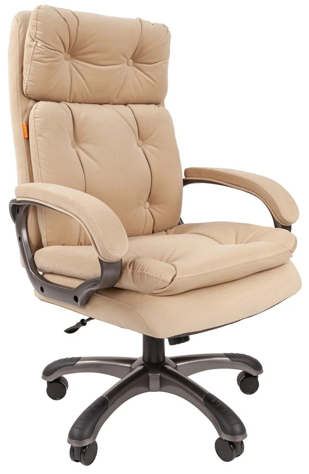 Компьютерное кресло Chairman 442 для руководителя, обивка: текстиль, цвет: бежевый