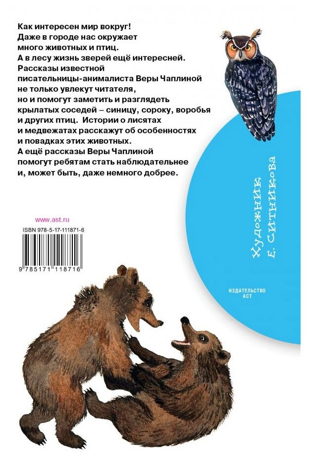 Рассказы про птиц и зверей (Чаплина Вера Васильевна, Ситникова Е.А. (иллюстратор)) - фото №2