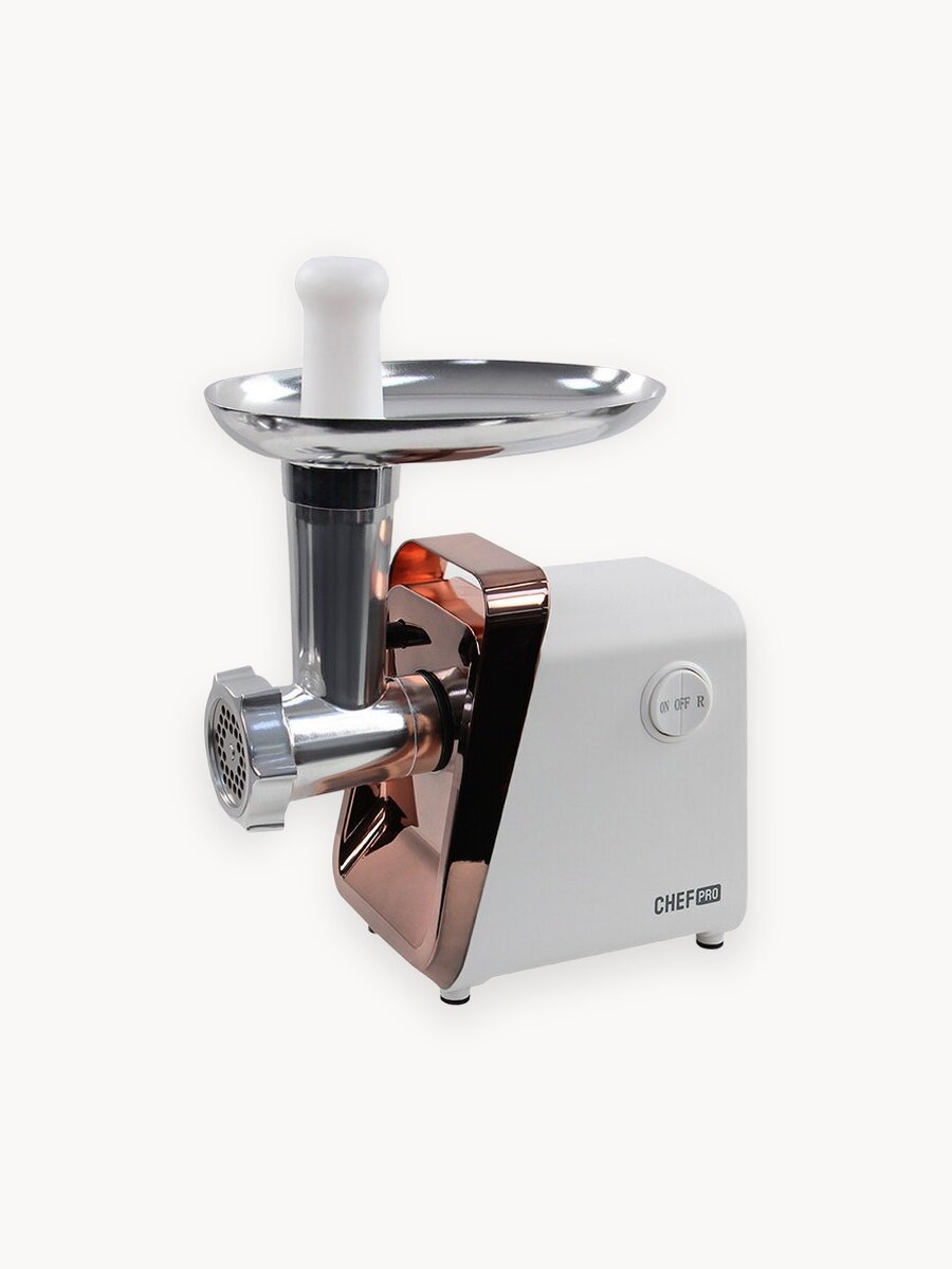 Мясорубка CHEF PRO CF-MG1450D белый/матовая бронза