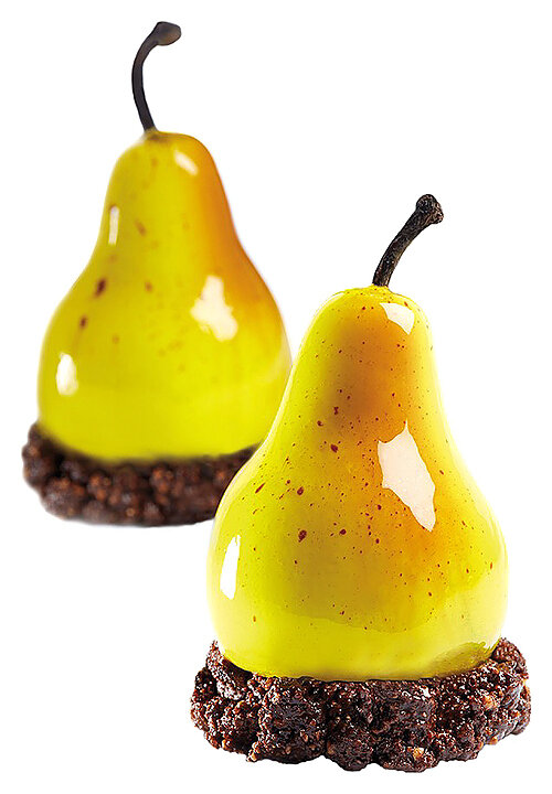 Форма для десерта Pavoni Pear PX4329, 20 ячеек, черный