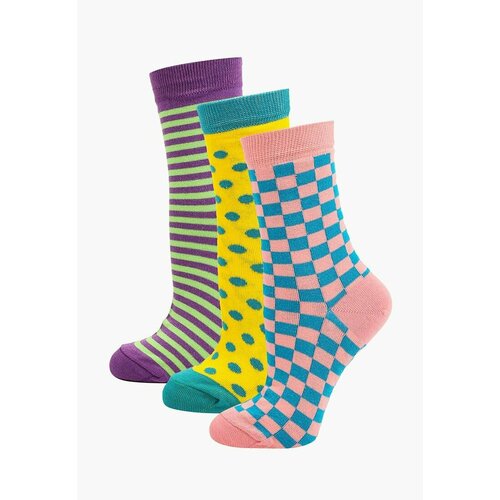 фото Носки big bang socks, 3 пары, размер 35-39, мультиколор