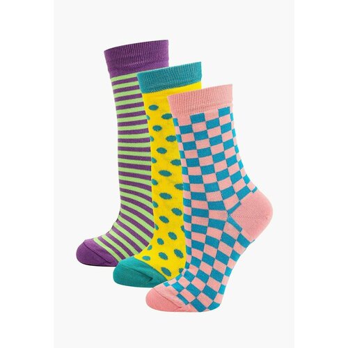 Носки Big Bang Socks, 3 пары, размер 35-39, мультиколор носки big bang socks 3 пары размер 35 39 мультиколор