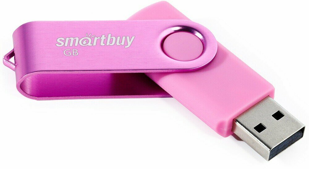 USB Flash Drive 64Gb - SmartBuy UFD 20 Twist Pink SB064GB2TWP