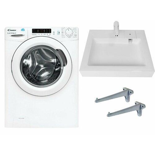 Стиральная машина под раковину Candy CS34 105 2D12-07 CS34 1052D12-07 с раковиной Стандарт 50 над стиральной машиной 3515000₽