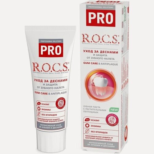 Изображение товара Зубная паста R.o.c.s. R.O.C.S PRO Gum Care & Antiplaque, 74 г