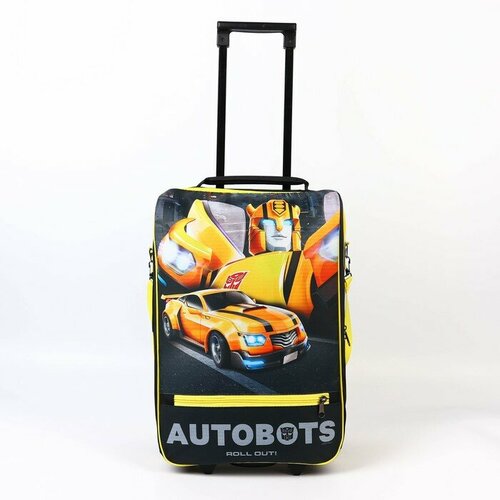 фото Чемодан hasbro, ручная кладь, черный, желтый