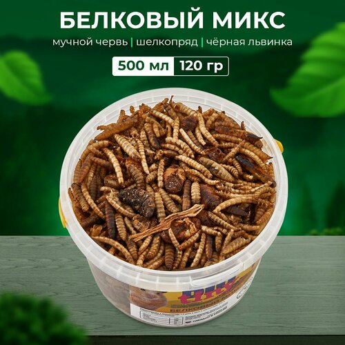 Лакомство Big Tiny "Белковый MIX", для грызунов и других животных, поддержка иммунитета