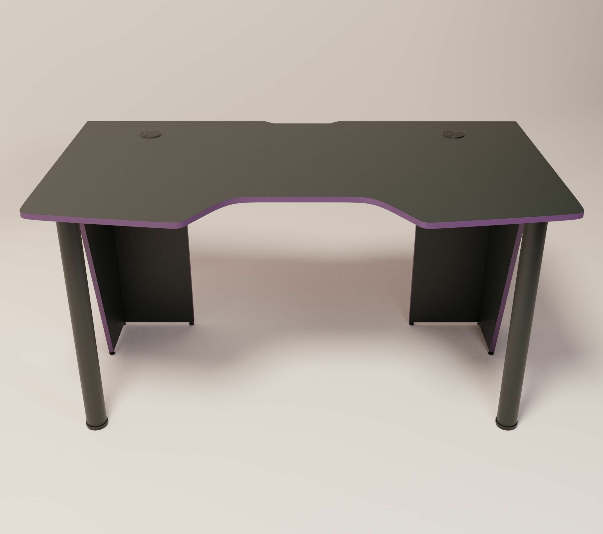 Игровой компьютерный стол FPS, 140 х 78 х 73, черно-фиолетовый, игровой стол
