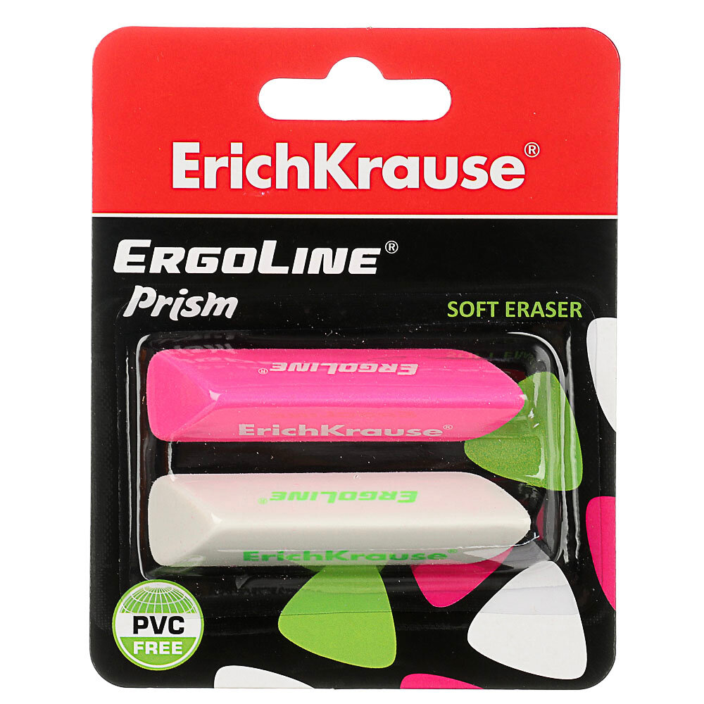 Ластик Термопластичная резина Erich Krause ErgoLine® Prism - фото №6