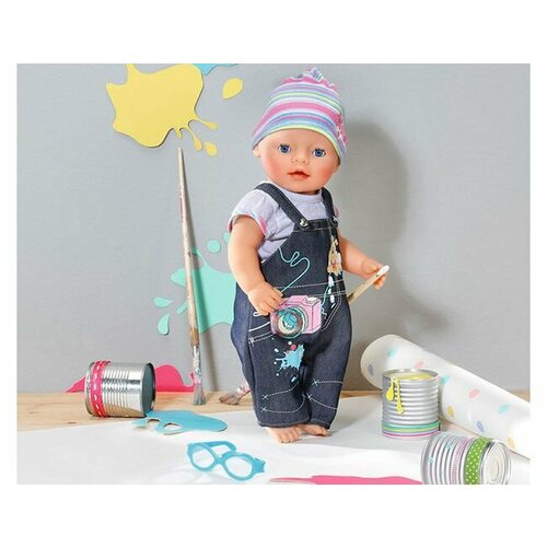 Одежда джинсовая для куклы BABY born, ZAPF CREATION 822210-брюки игрушка baby born одежда джинсовая в ассортименте 822 210