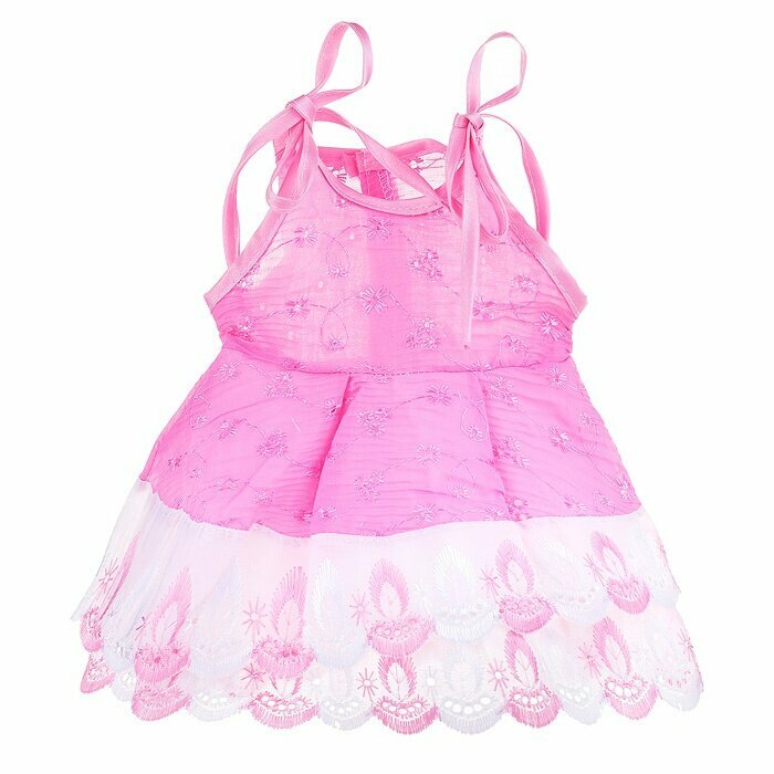 Одежда для кукол Колибри Сарафан, розовый, в пакете (127)