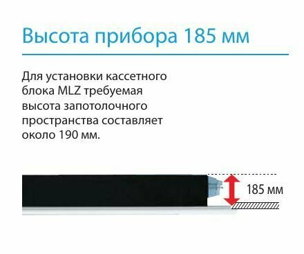 Кассетный внутренний блок Mitsubishi Electric MLZ-KP50VF и панель MLP-444W,однопотчный - фотография № 4