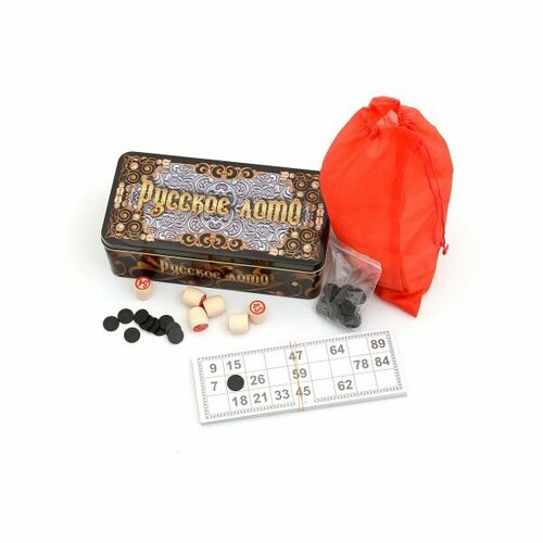 Gamestil Русское лото «Узоры» жестяная коробка