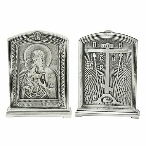 Икона Божья Матерь Феодоровская серебро 925 проба, арт АЛМи-15