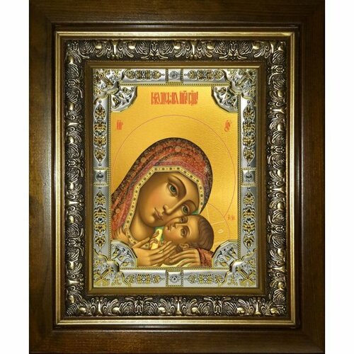 Икона Божья Матерь Корсунская, 18x24 см, со стразами, в деревянном киоте, арт вк-5235