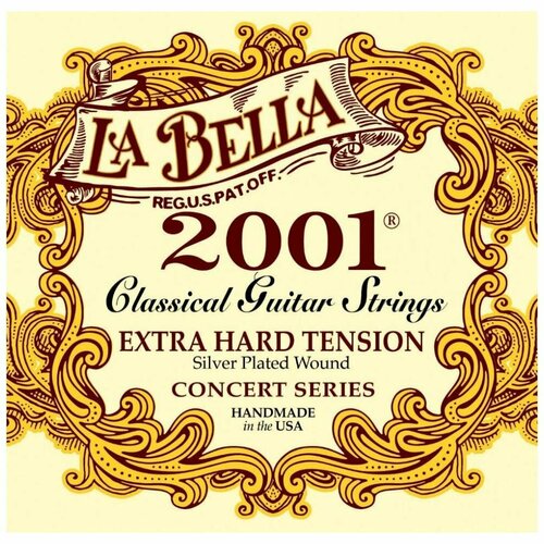 струны la bella 2001eh 2001 extra hard нейлон для классической гитары LA BELLA 2001EH - Струны для классической гитары