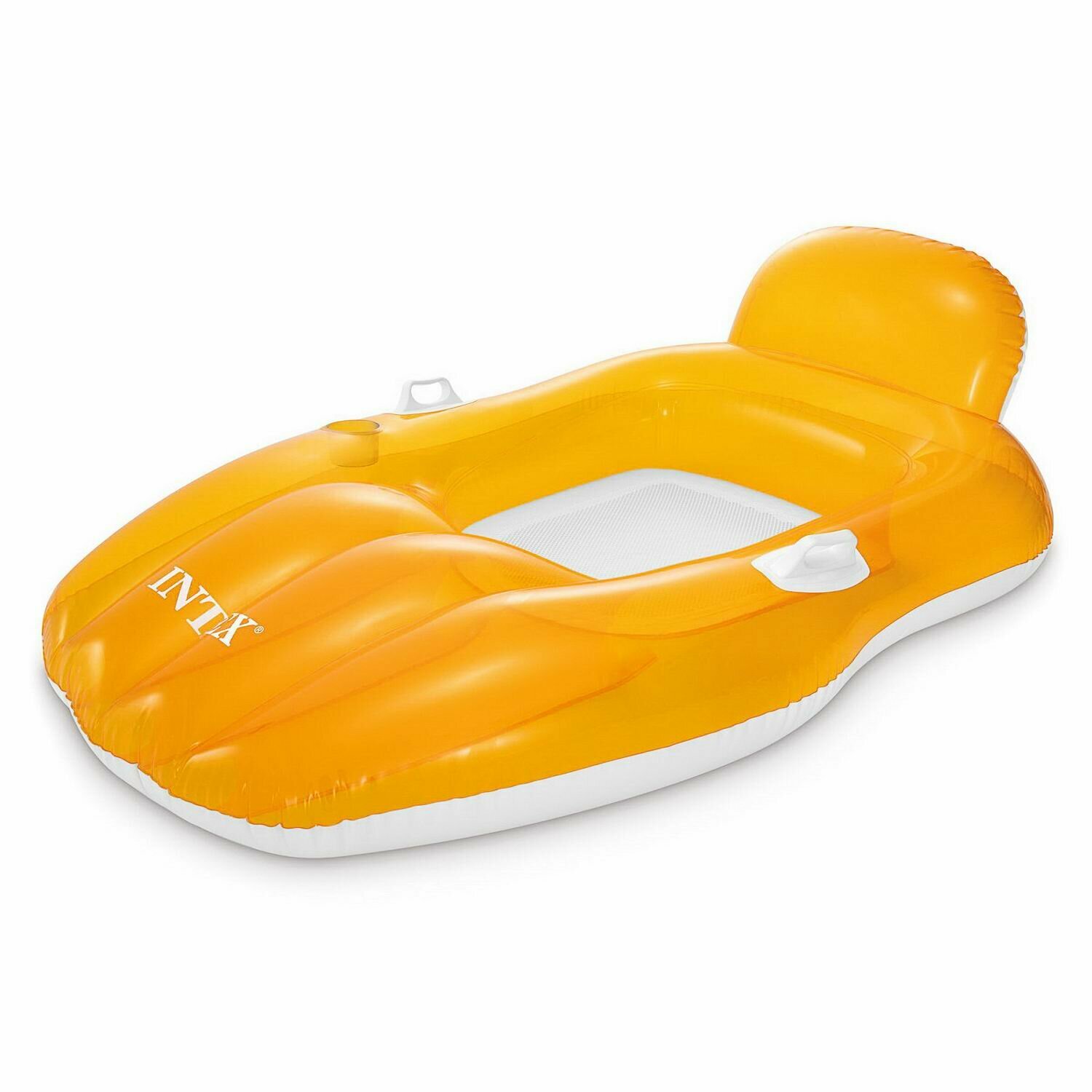 Матрас-лодка надувной INTEX CHILL 'N FLOAT LOUNGES желтый, 163*104 см