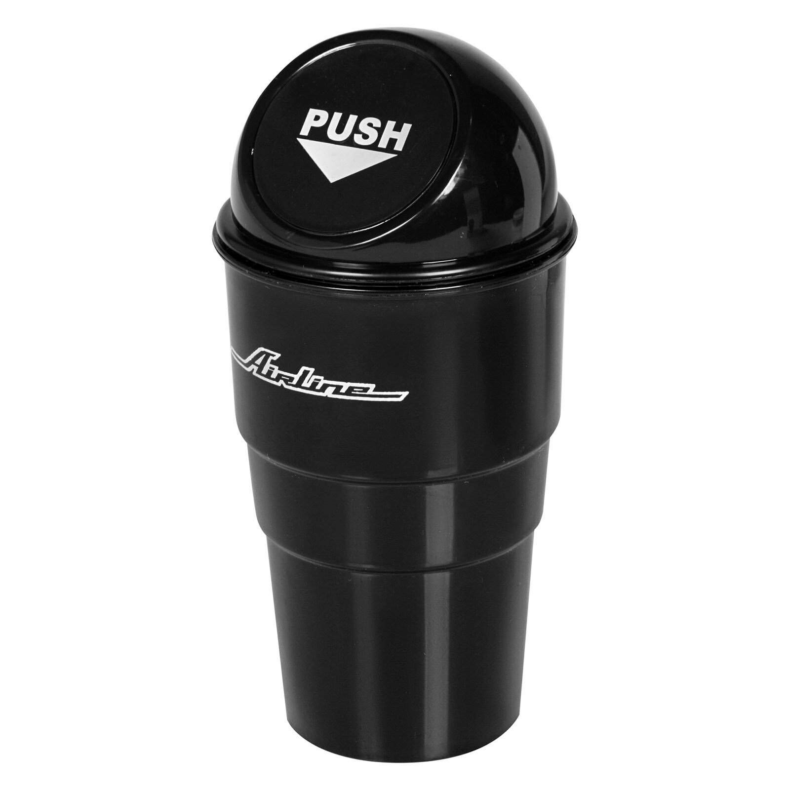 фото Ведёрко для мусора в подстаканник AIRLINE черное ABT-CH-01