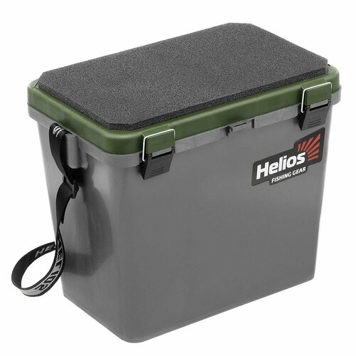 Ящик рыболовный зимний односекционный серый/хаки Helios
