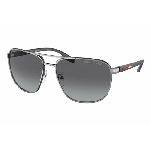 фото Солнцезащитные очки prada, серый, серебряный prada linea rossa