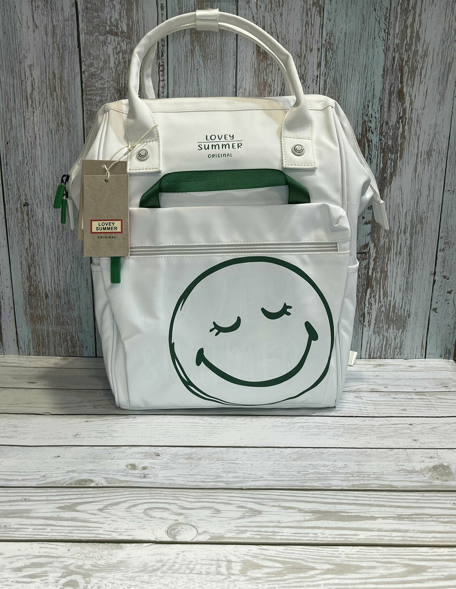 Lovey Summer рюкзак сумка, водоотталкивающий, городской Smail белый