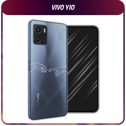 Силиконовый чехол на Vivo Y10 / Виво Y10 Загрузка творения, прозрачный силиконовый чехол на vivo y10 виво y10 маки и васильки фон прозрачный