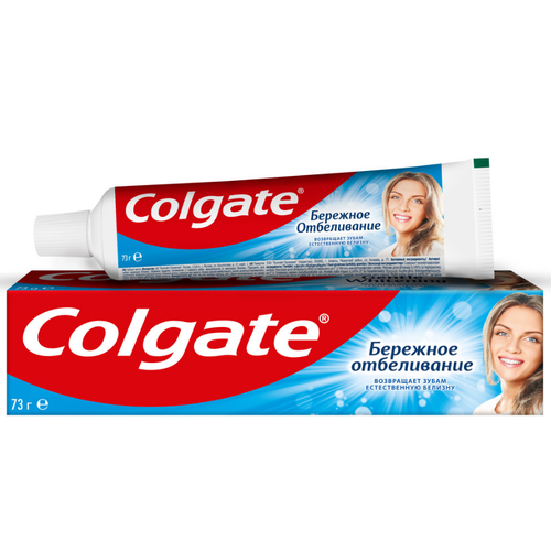 Набор из 3 штук Зубная паста Colgate бережное отбеливание50мл зубная паста бережное отбеливание 100мл