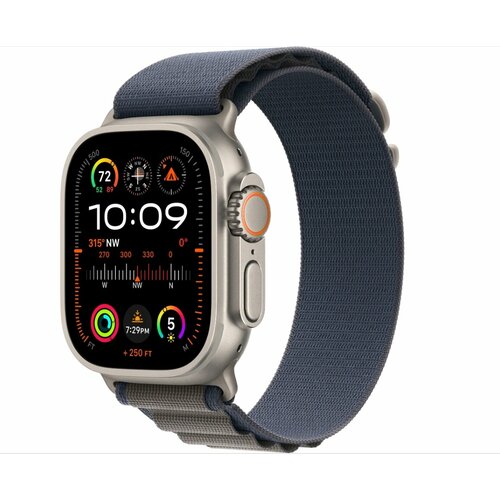 Умные часы Apple Watch Ultra 2 49 мм Titanium Case GPS Cellular Blue Alpine Loop 7399900₽