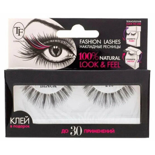 накладные ресницы tf cosmetics fashion lasher арт 108 30 г TF cosmetics Накладные ресницы Fashion Lashes ,140 черные