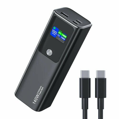 Портативное зарядное устройство RAVPower 140W Portable Laptop Charger 27000mAh Power Bank with 2 USB-C Output 12990₽