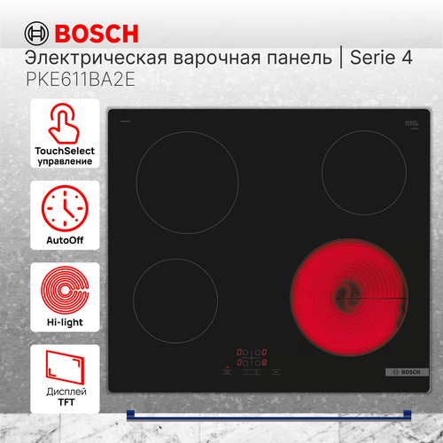Варочная панель электрическая Bosch PKE611BA2E 4617400₽