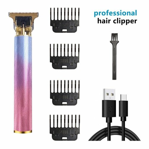 Электрическая машинка для стрижки T9 с градиентной цветной подсветкой и прямой зарядкой 51700₽