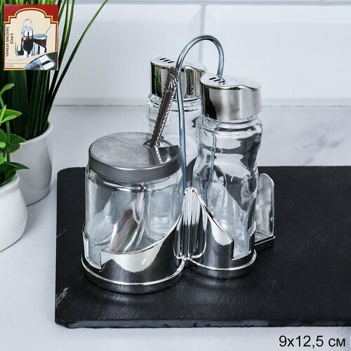 Набор для специй 4 предмета на подставке 478₽