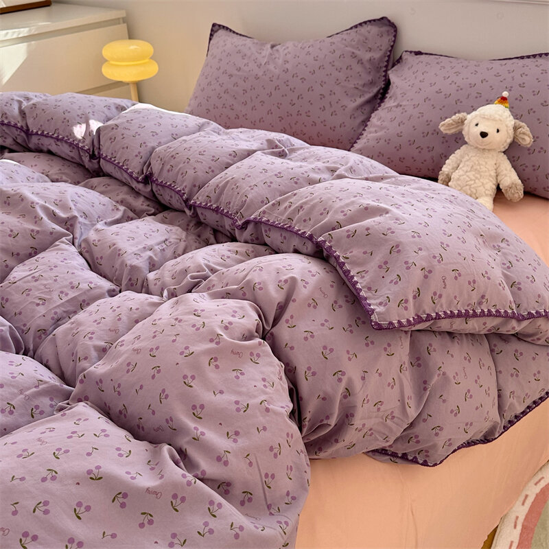 фото Комплект постельного белья "Фиолетовый шелк", детская, 1,2х1,5 м