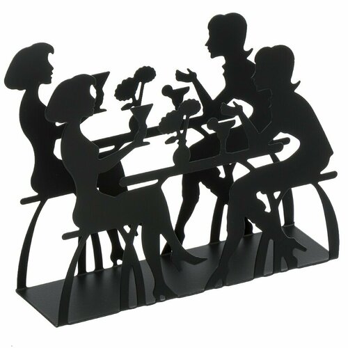 Салфетница металл 14х4х12 см черная Y4-7907 533₽