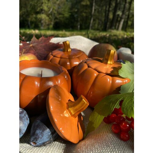 Ароматическая свеча тыква 100 МЛ, тыквенный пирог