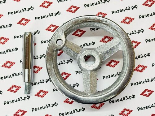 Изображение товара Маховик чугунный на спицах 100х12 для станка