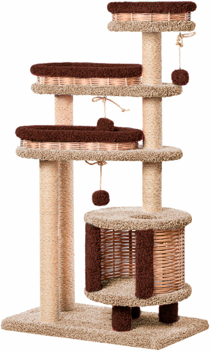 Комплекс Буряша Пушок ковролин бежевый с коричневым NEW 1 шт