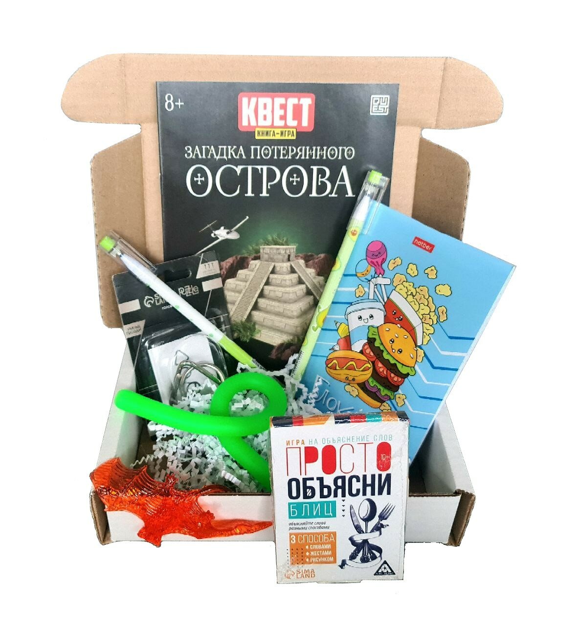 Универсальный подарок для мальчиков и девочек 7-10 лет / развивающий игровой набор из для детей в веселой упаковке — фото 1